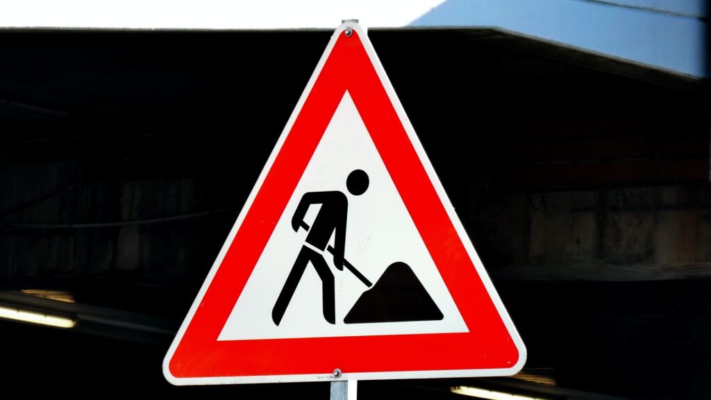 Construction Road Sign